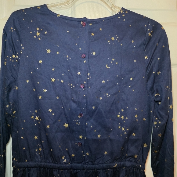 Johnnie B Boden Girls Dress Blue Stars Long Sleeve Size 15-16Y - Picture 7 of 12